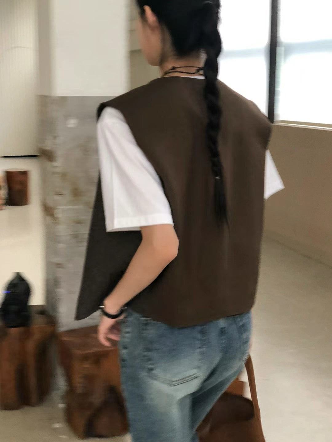 SMALL TRIANGLE BLAZER VEST