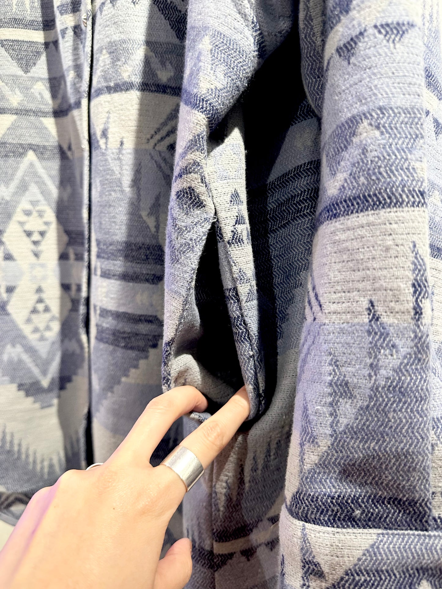 • FUSSY MADE • WOVEN TETRIS SHIRT
