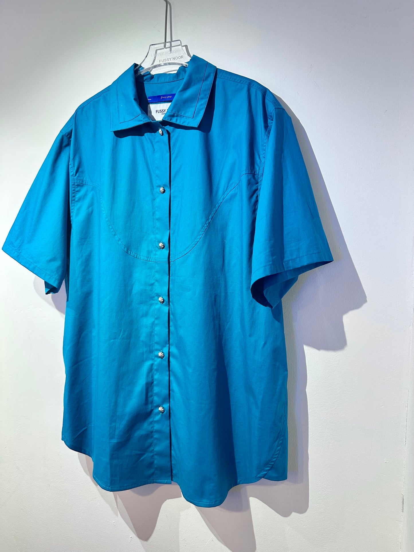 • FUSSY MADE • SOLID COLOUR COTTON SHIRT