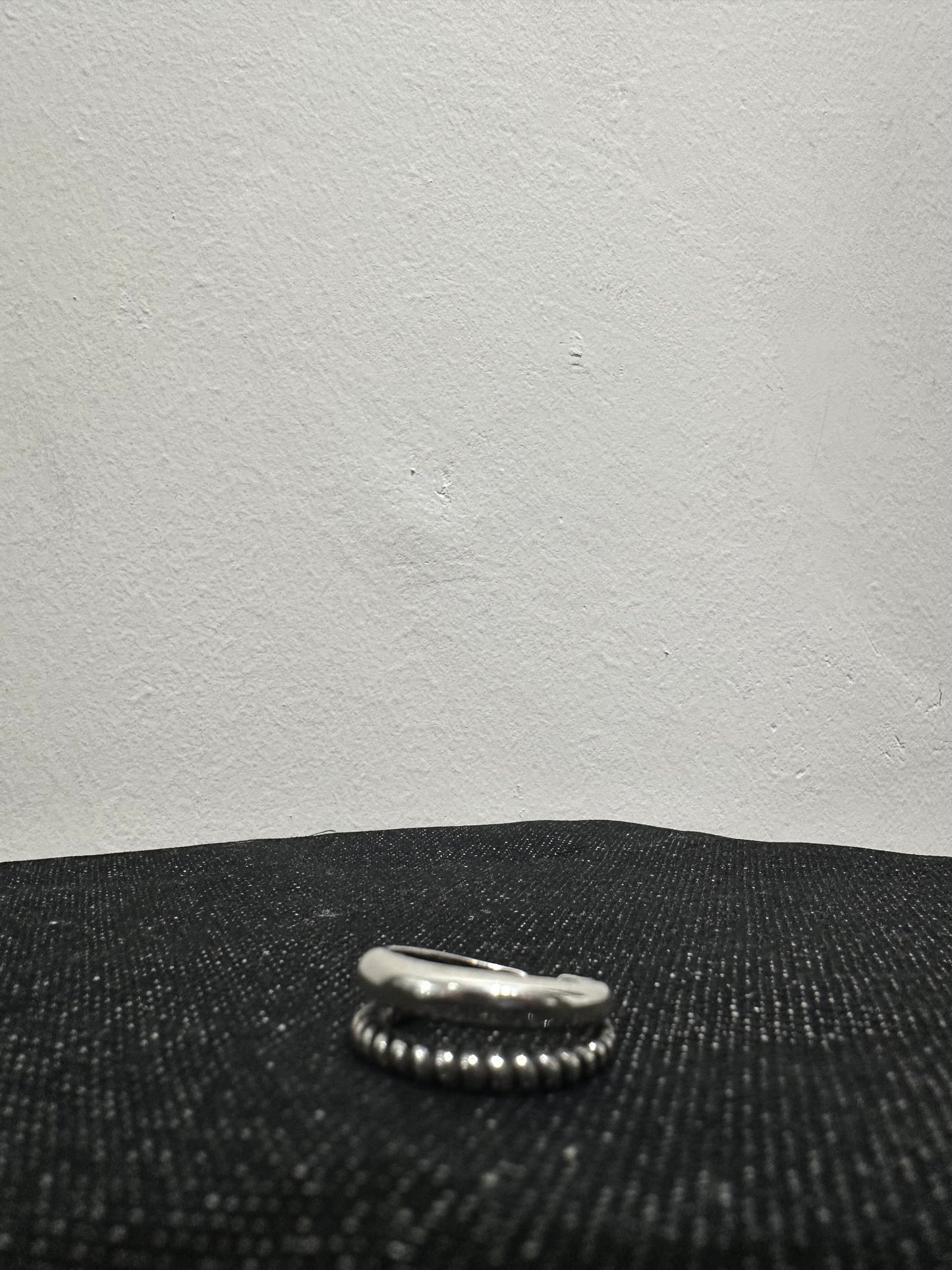 925 TWO LAYER TWIST RING