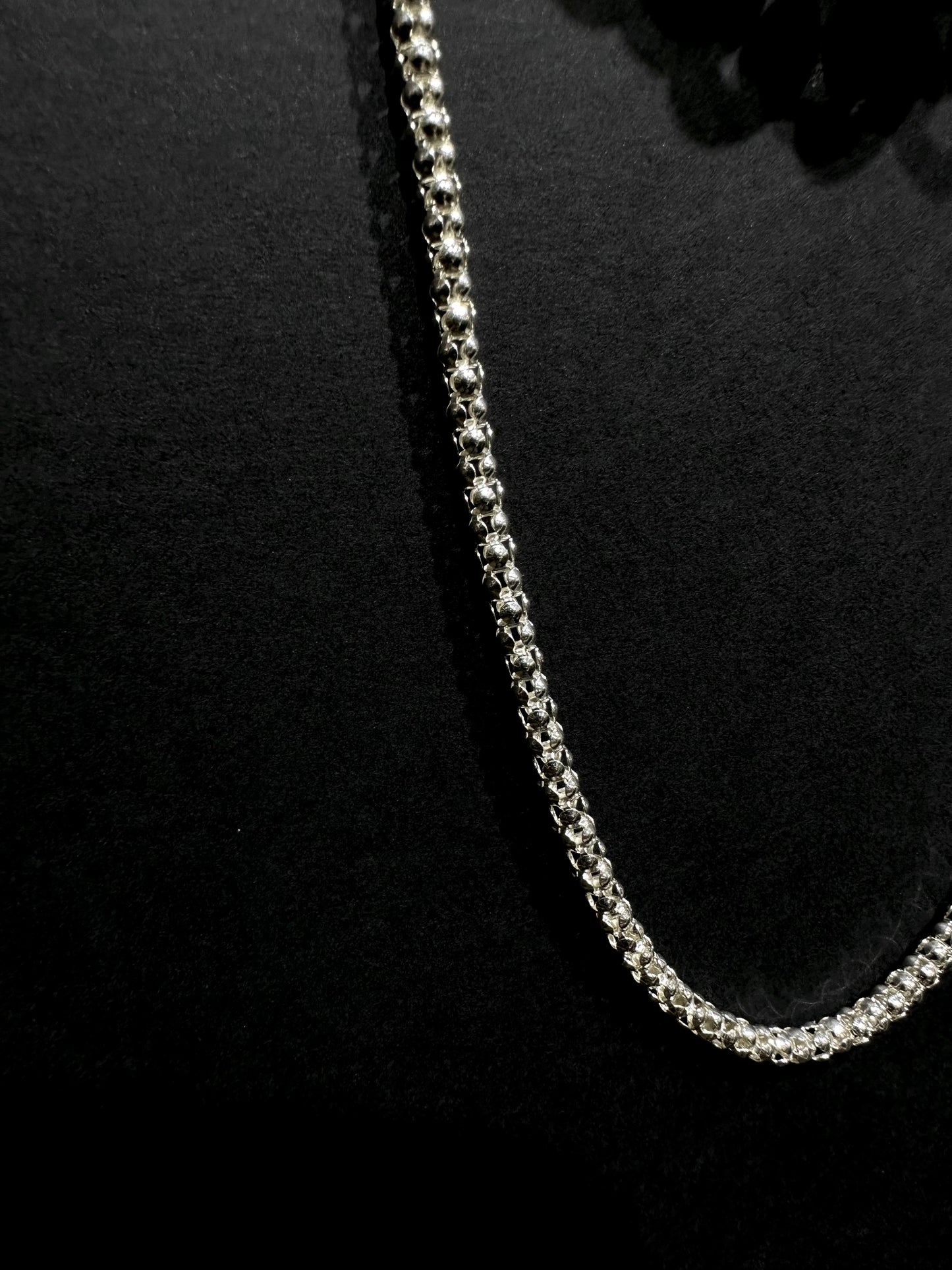 HANDMADE 925 BRILLIANT CUT ROUND NECKLACE