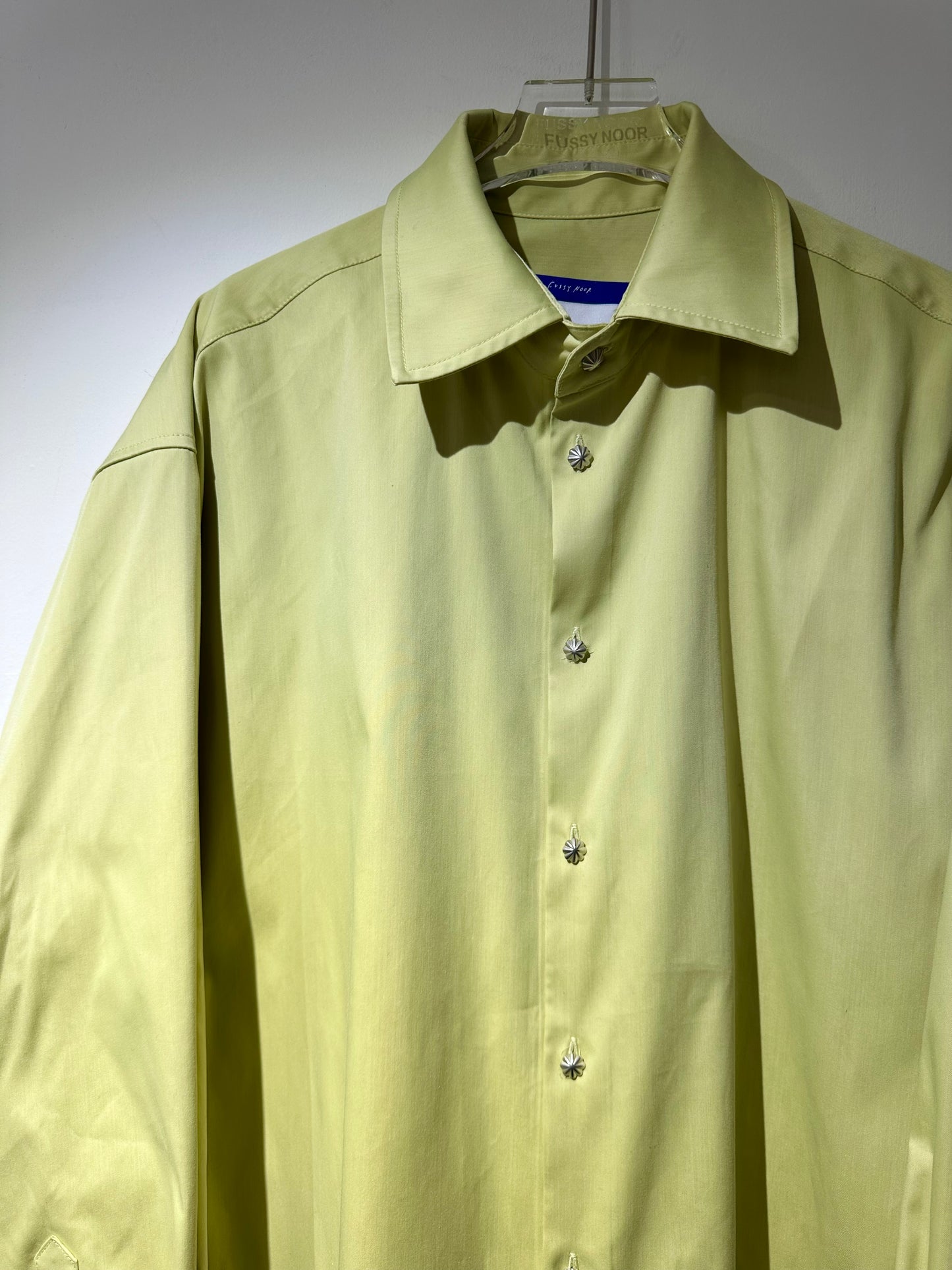 • FUSSY MADE • LIME TEXTURED SHIRT