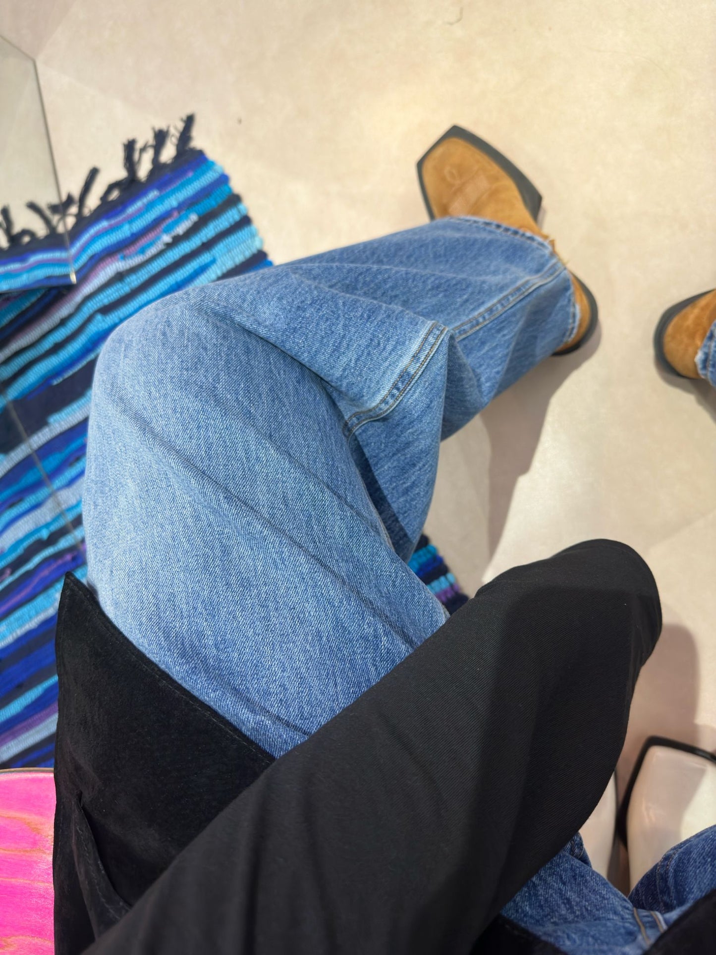 SKY BLUE WASHED DENIM JEANS