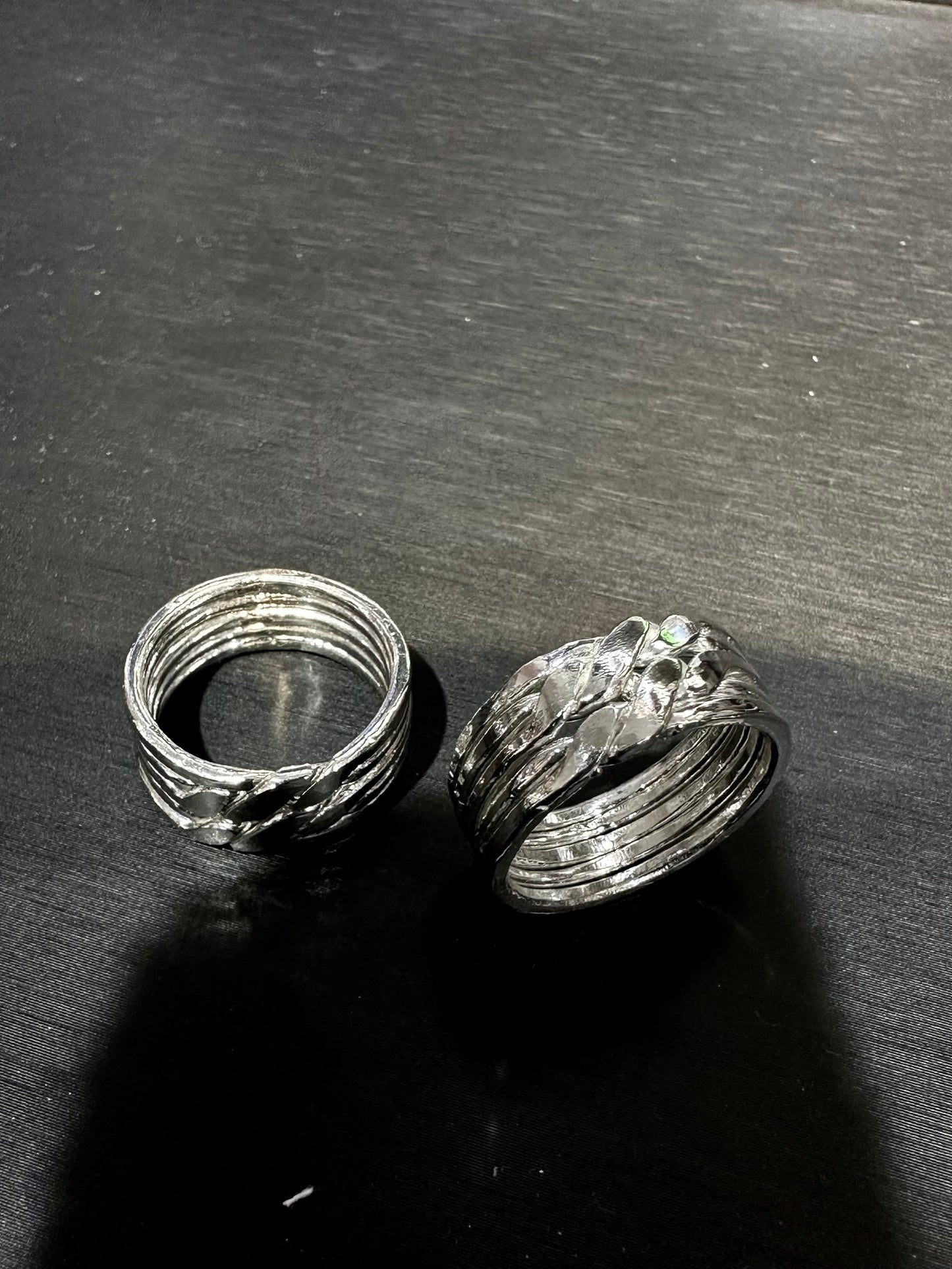 HANDMADE 925 FIVE LOOP PUZZLE RING