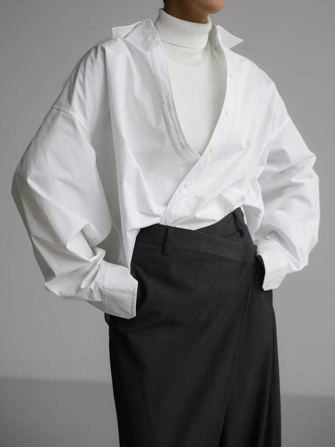 CROSS WRAP TROUSERS