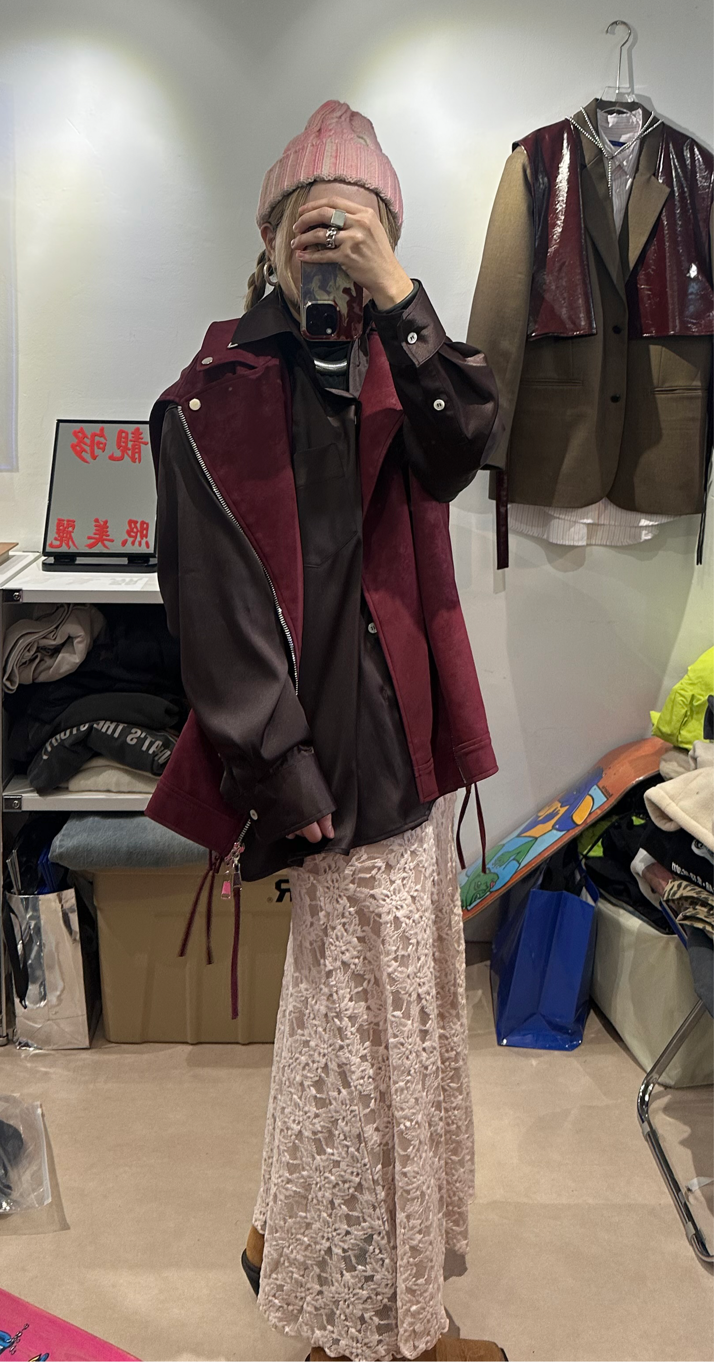 • FUSSY MADE • PU LEATHER BIKER