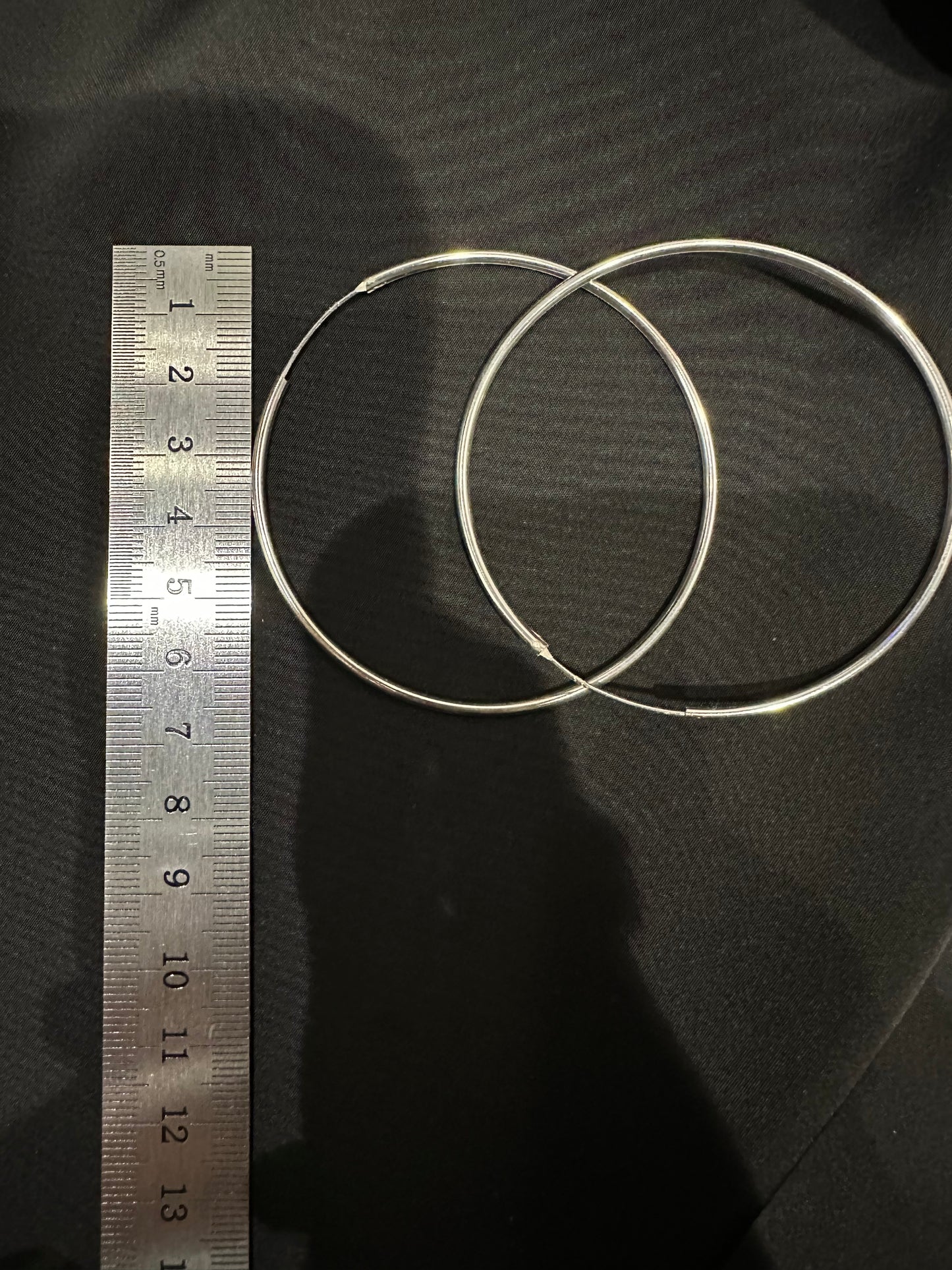 925 60MM BIG LOOP EARRINGS