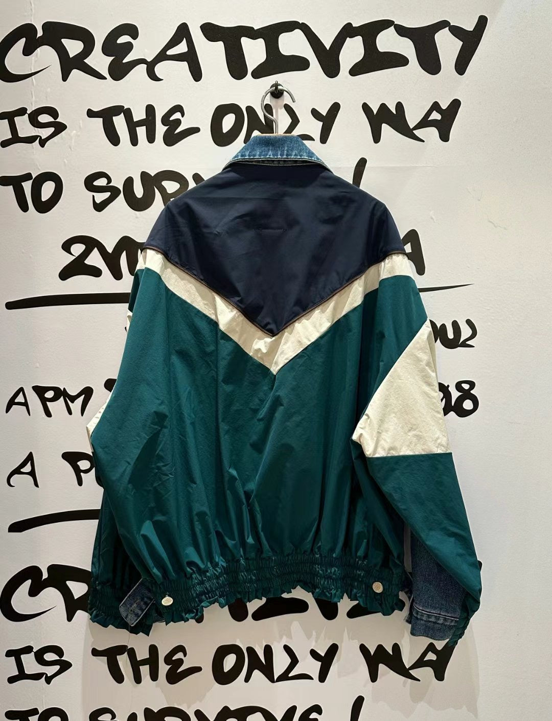 PATCHED DENIM TRAINING JACKET