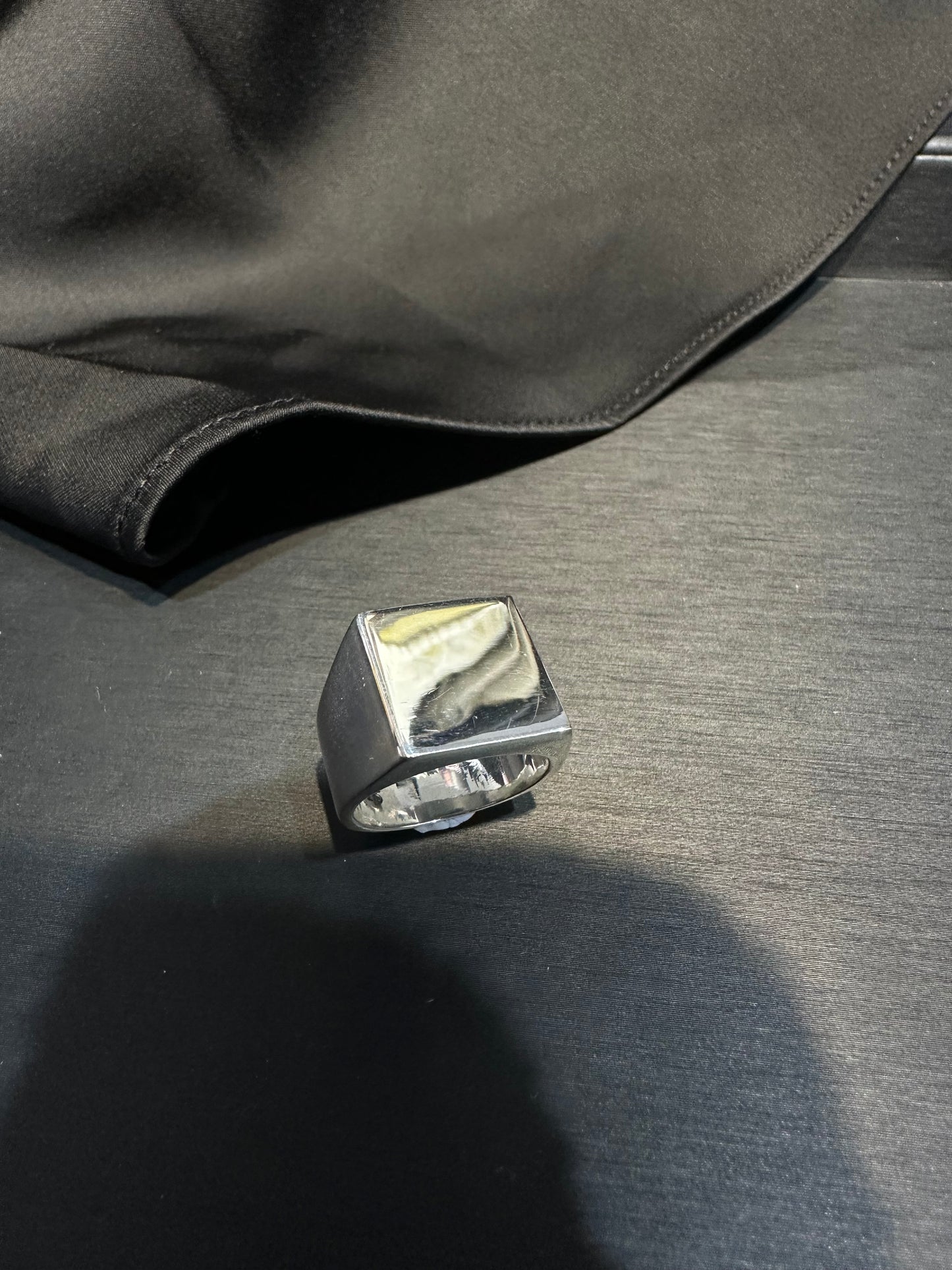 HANDMADE 925 SQUARE MIRROR RING