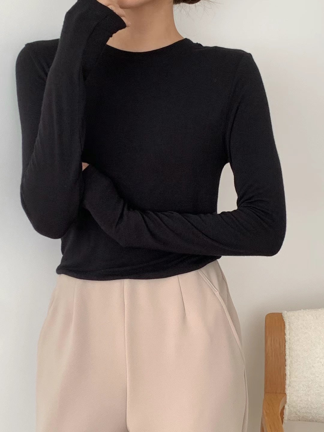 BASIC SOFT LONG SLEEVES TEE