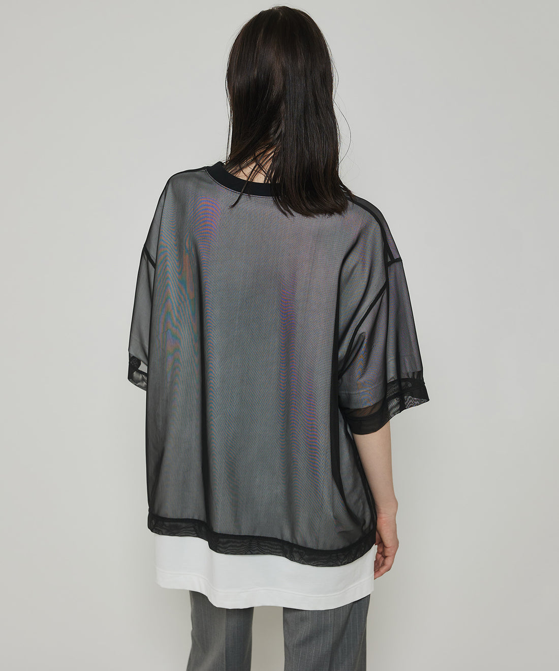 SHEER LAYERED TEE ( 2IN1 )