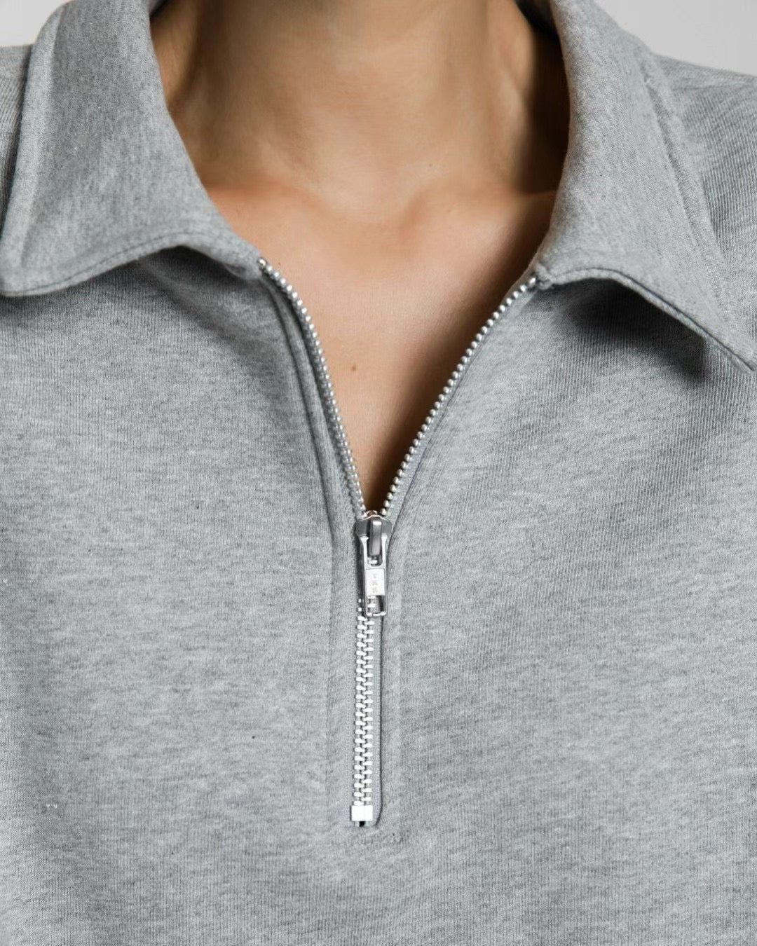 ZIP UP COTTON TOP