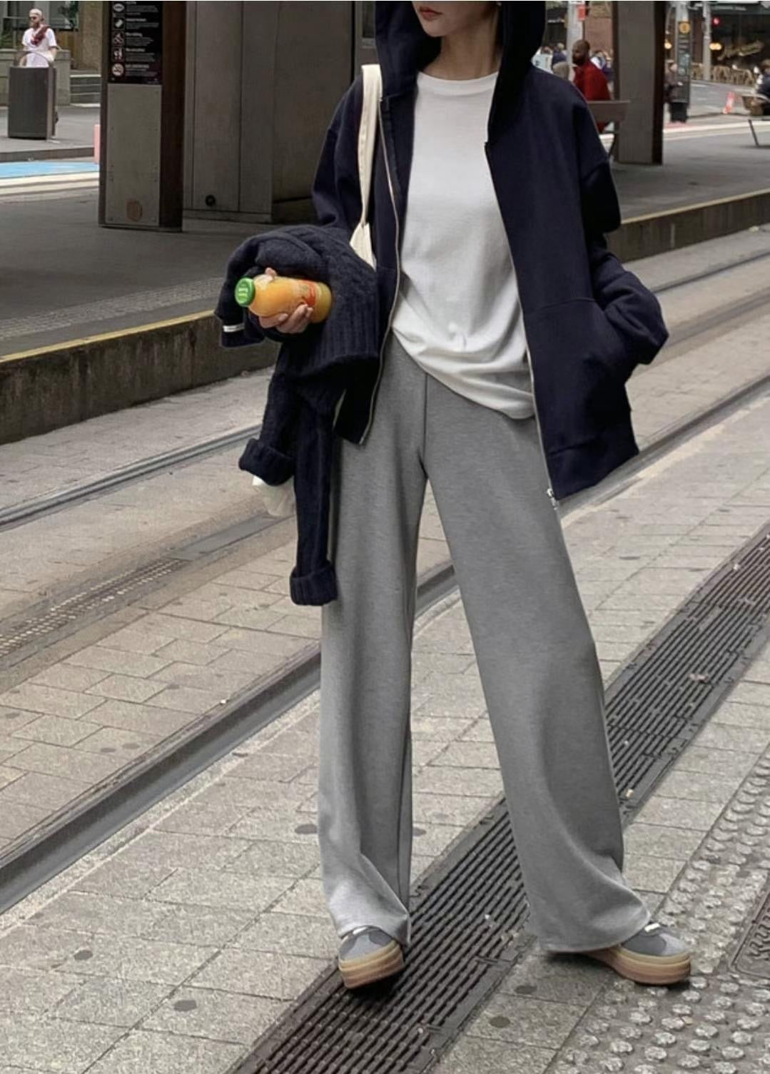 THICK BAND COTTON PANTS