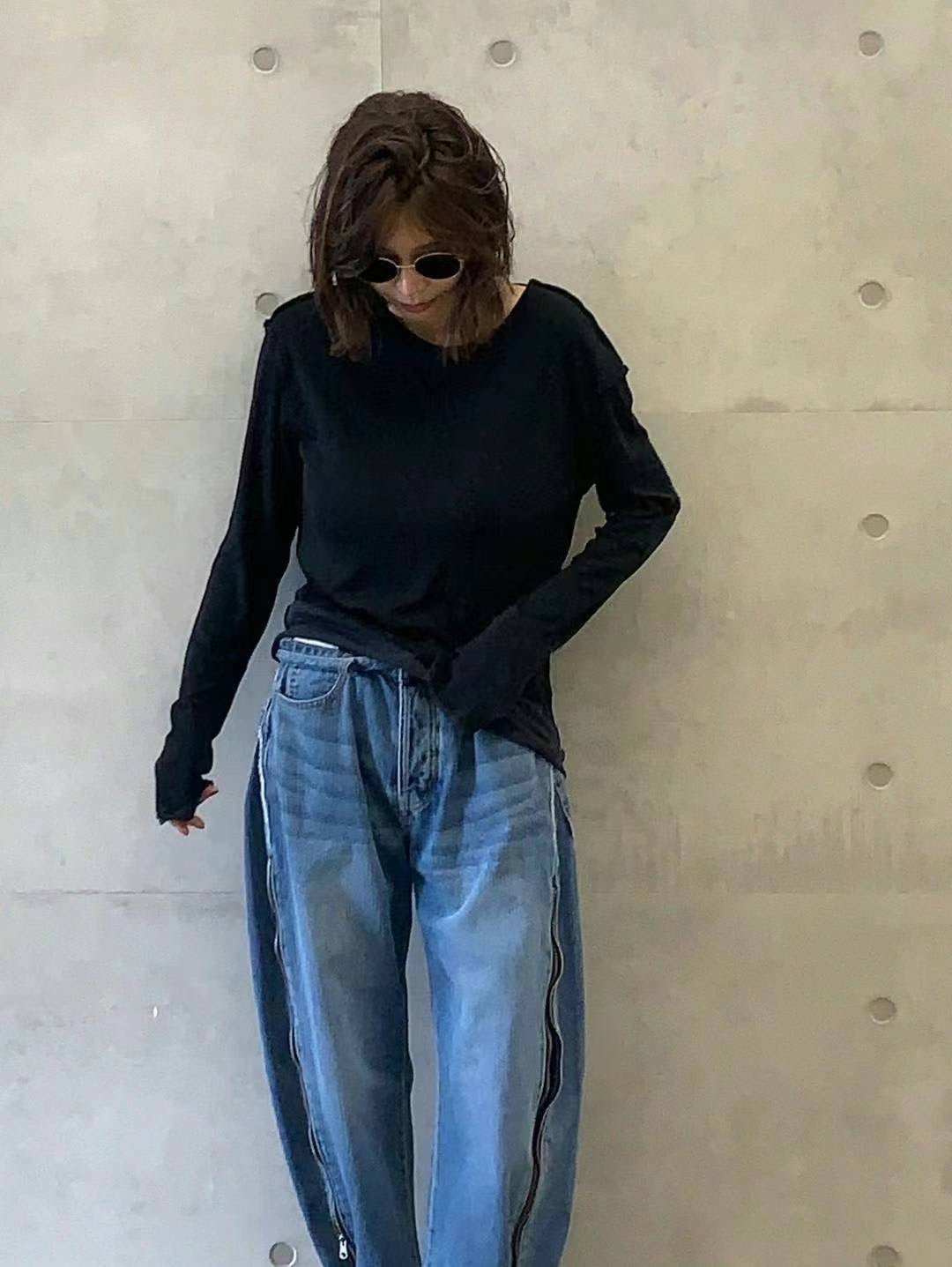 2 LAYERED DRAPE TOP