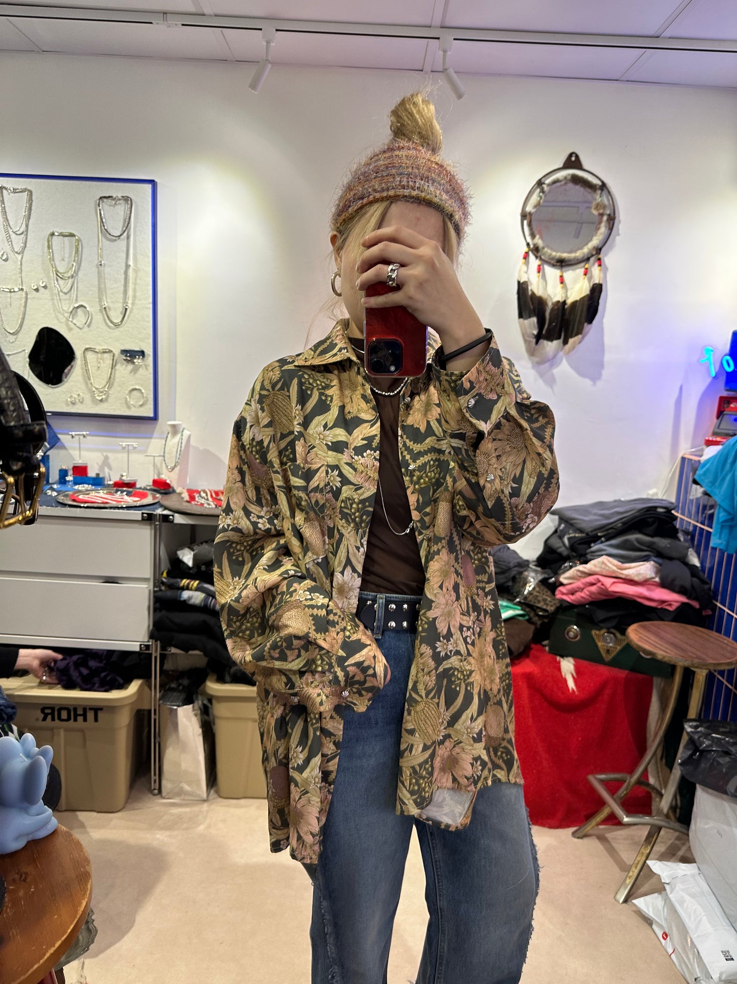 • FUSSY MADE • GOLDEN HAWK PROTEA SHIRT