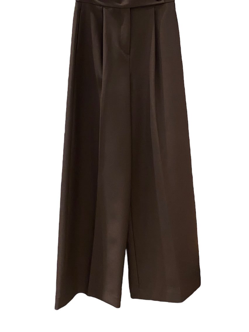 BUTTON STRAP PLEATS TROUSERS