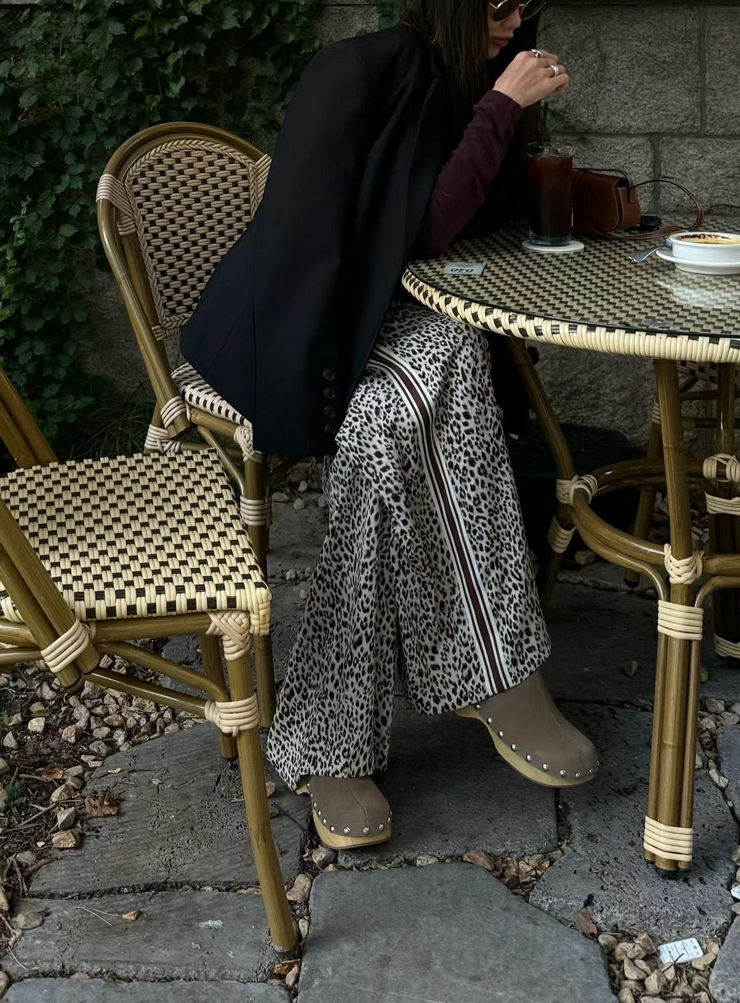 COOL LEOPARD PRINTED TRACK PANTS