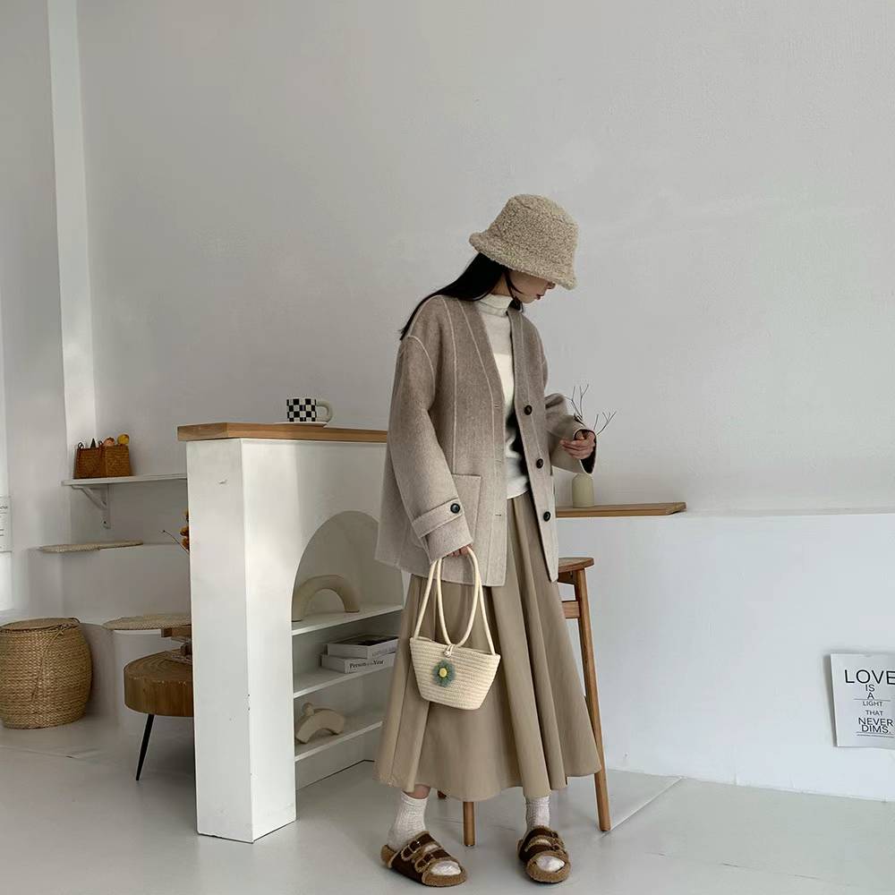 OMBRE FINE WOOL COAT