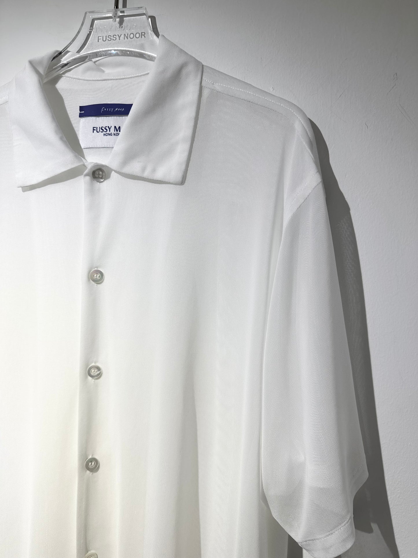 • FUSSY MADE • SHEER MESH SHIRT
