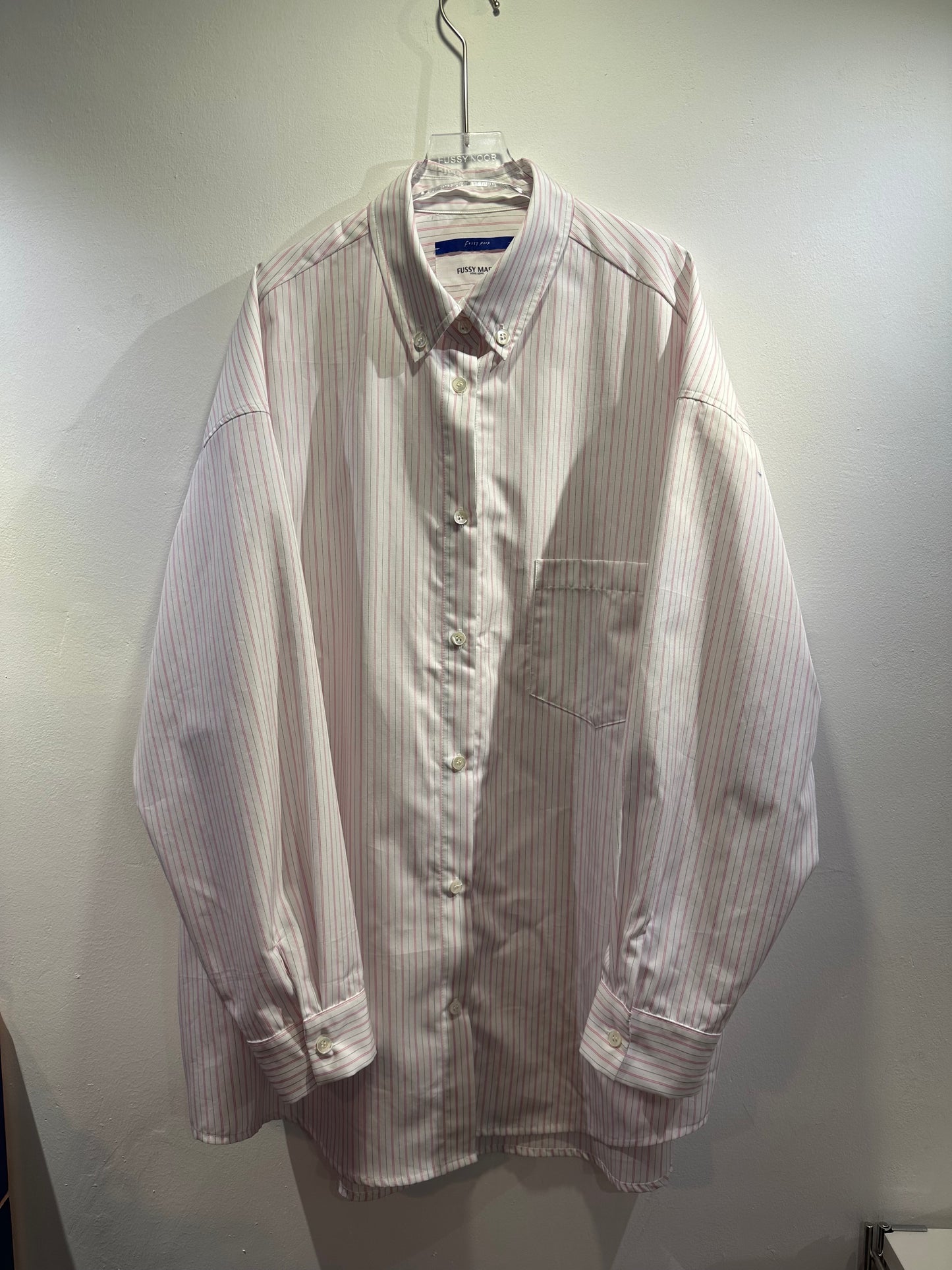 • FUSSY MADE • LIGHT PINK STRIPE SHIRT
