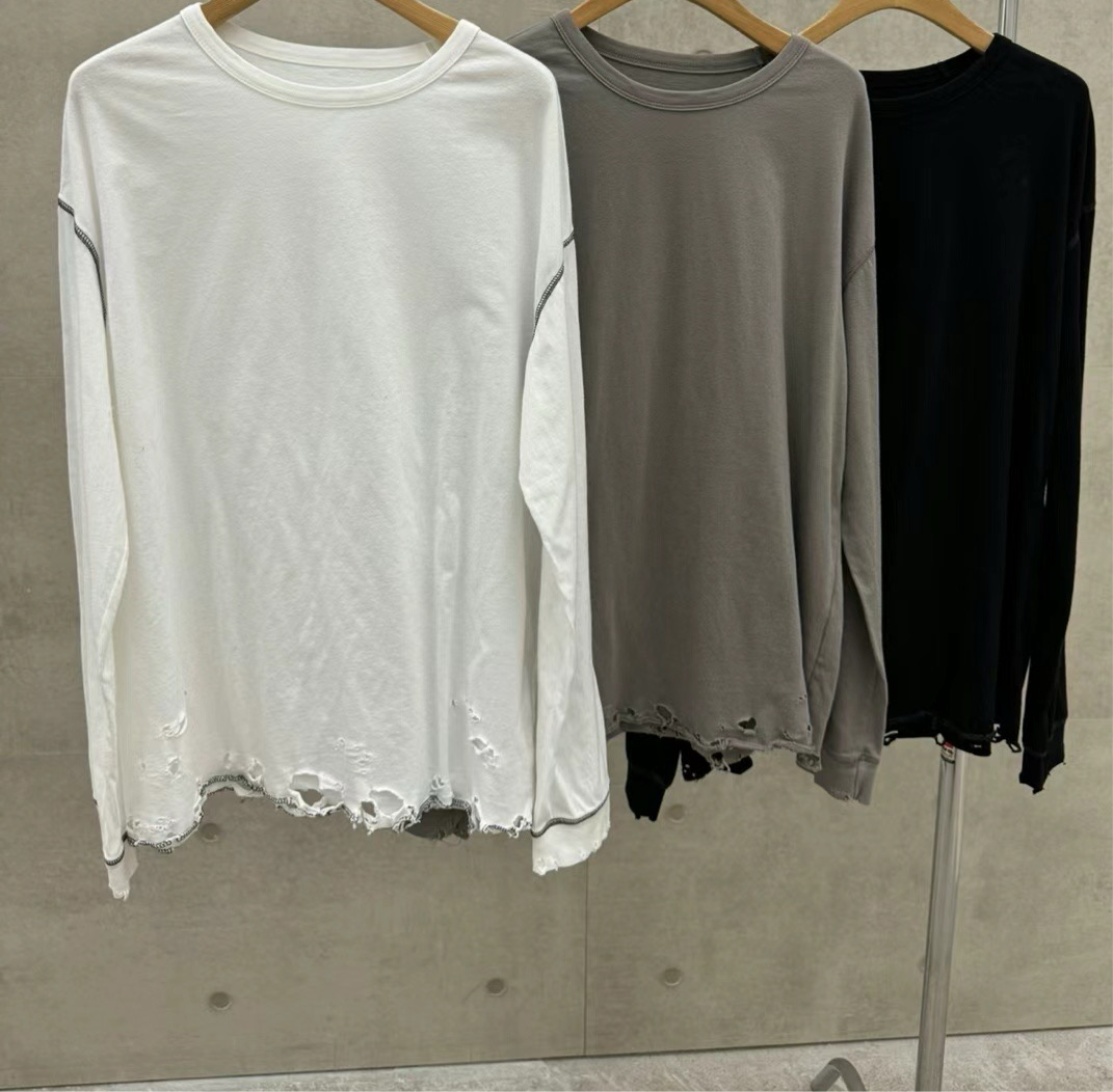 OVERSIZED DISTRESSED EDGES TEE