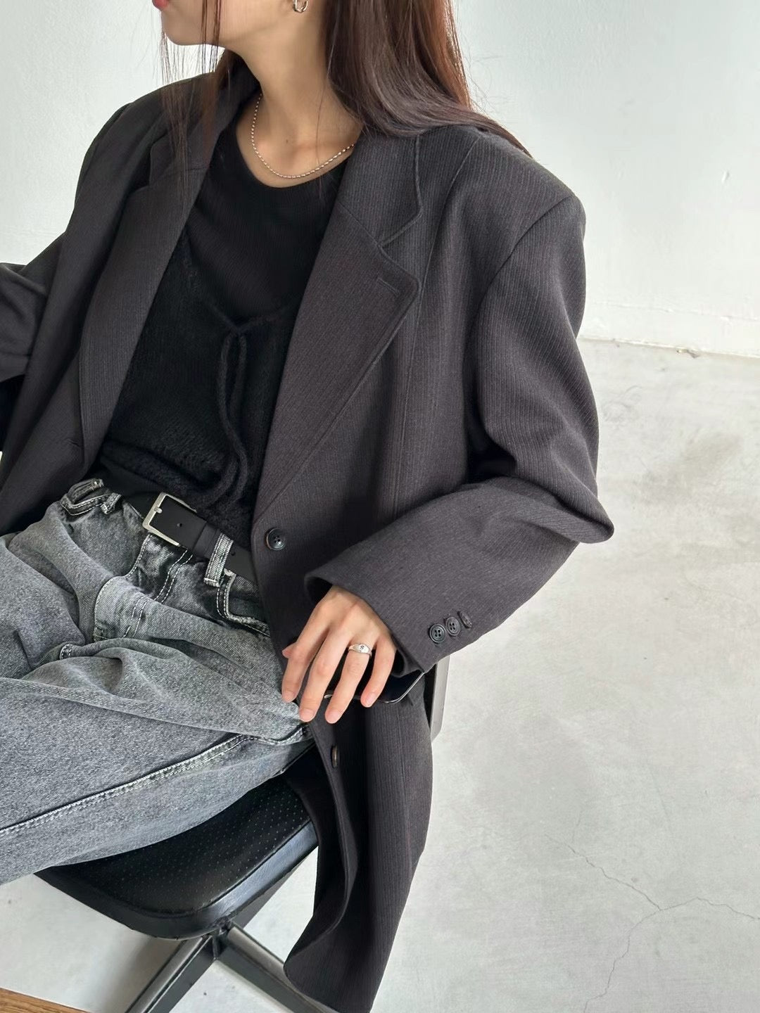 STRAIGHT GRAIN BLAZER