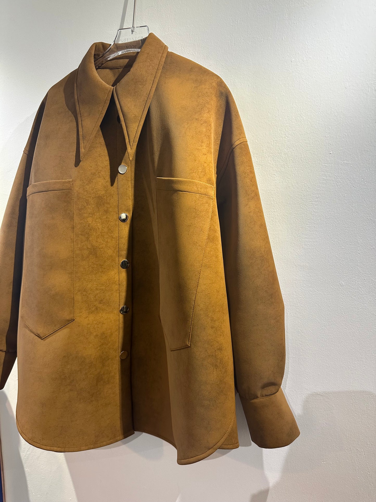 • FUSSY MADE • MATTE PU SHIRT JACKET