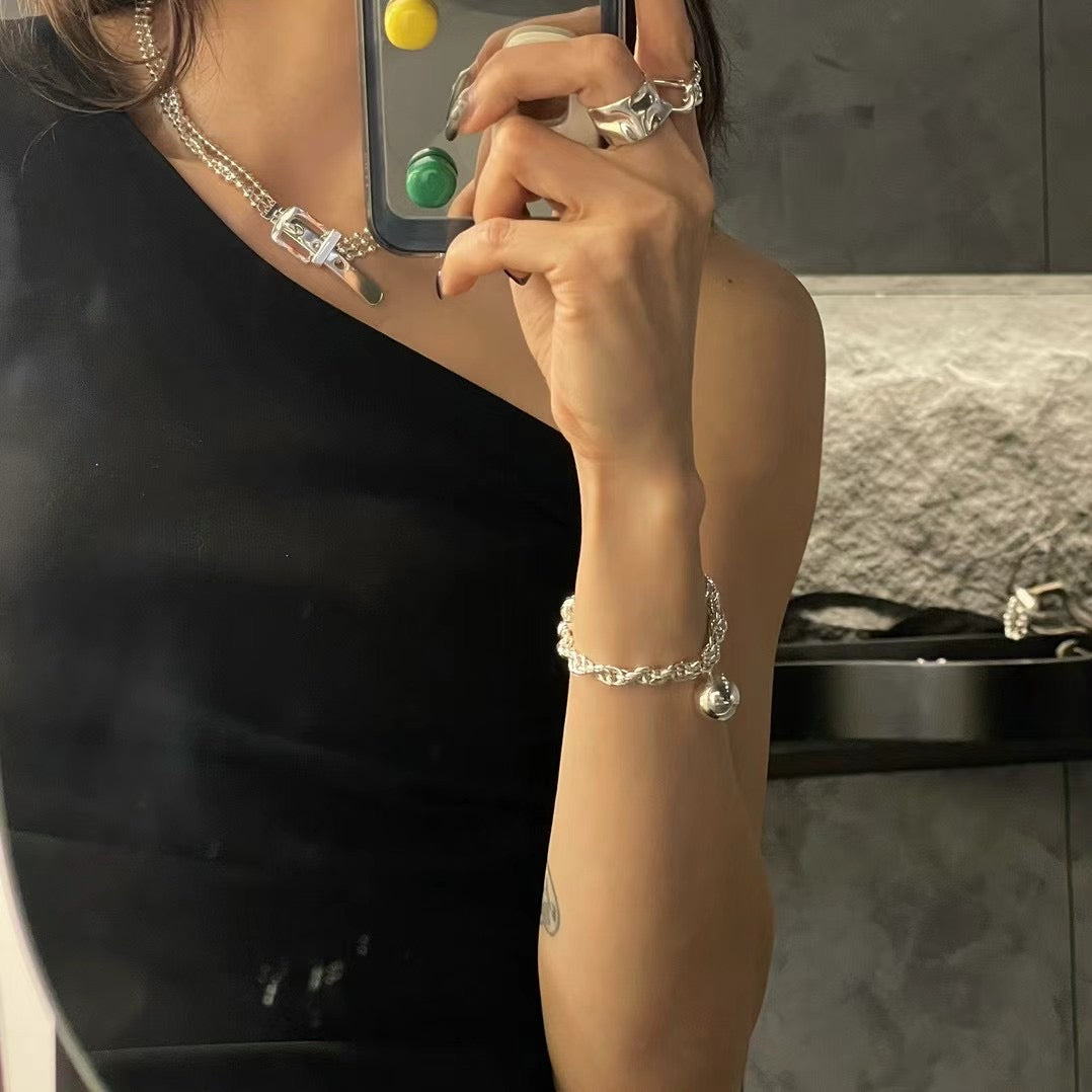 925 OUCH LINK BRACELET - 18CM
