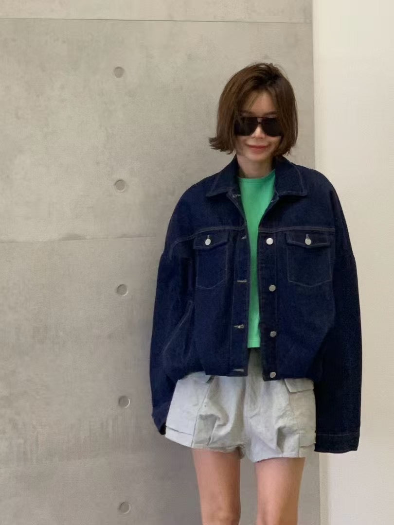 WAIST DETAILED DENIM JACKET
