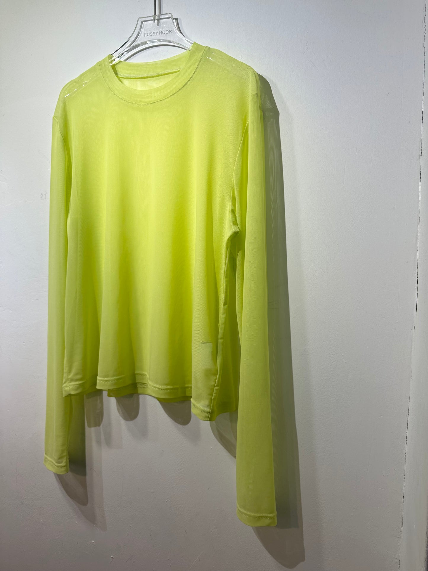 • FUSSY MADE • SHEER MESH TOP