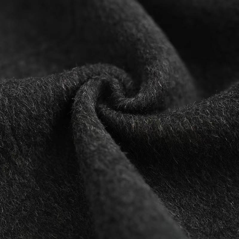 DOUBLE BREASTED WOOL BLENDED COAT