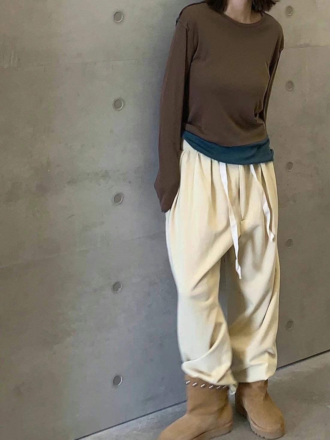 2 LAYERED DRAPE TOP