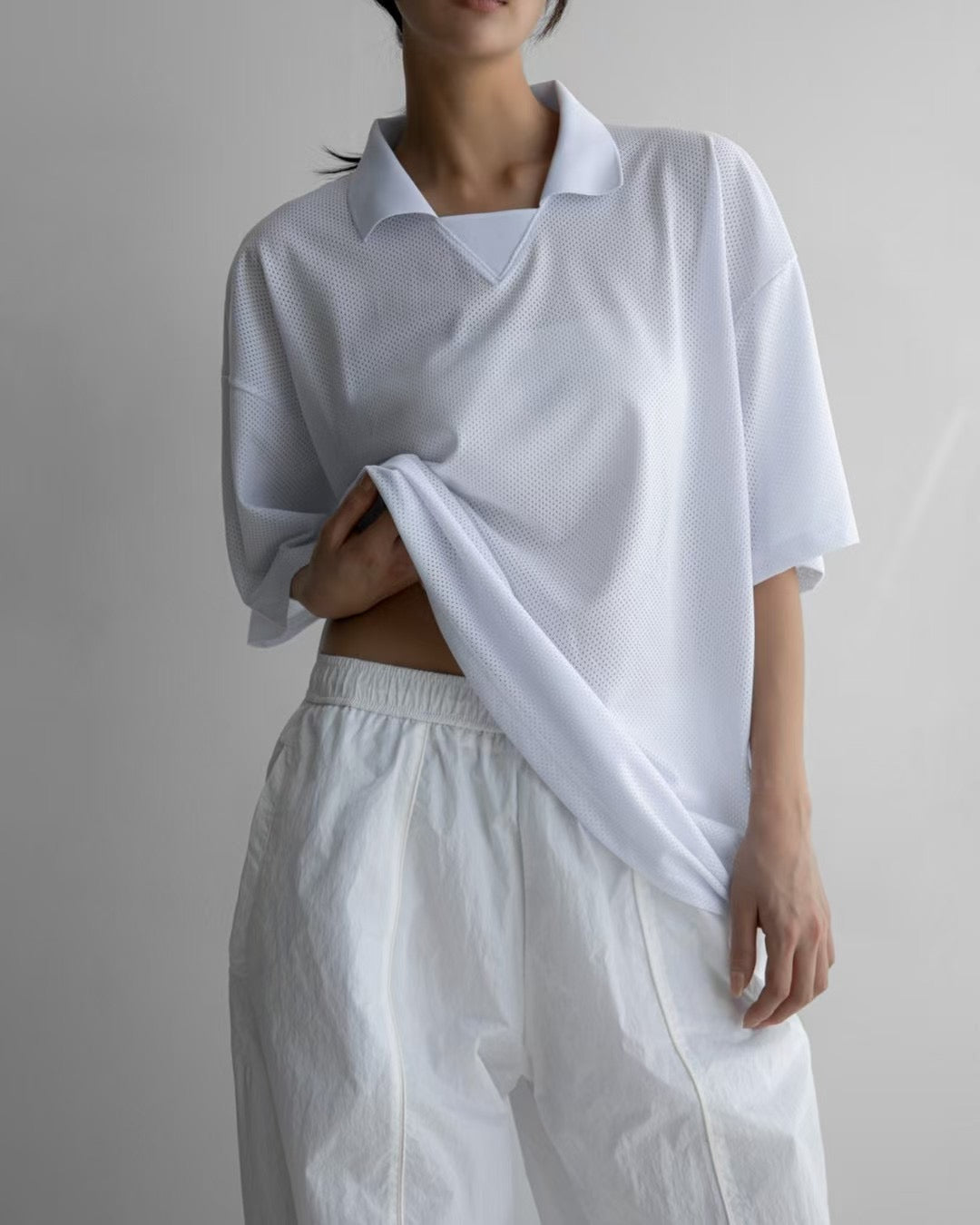 OVERSIZED FOOTBALL JERSEY TOP