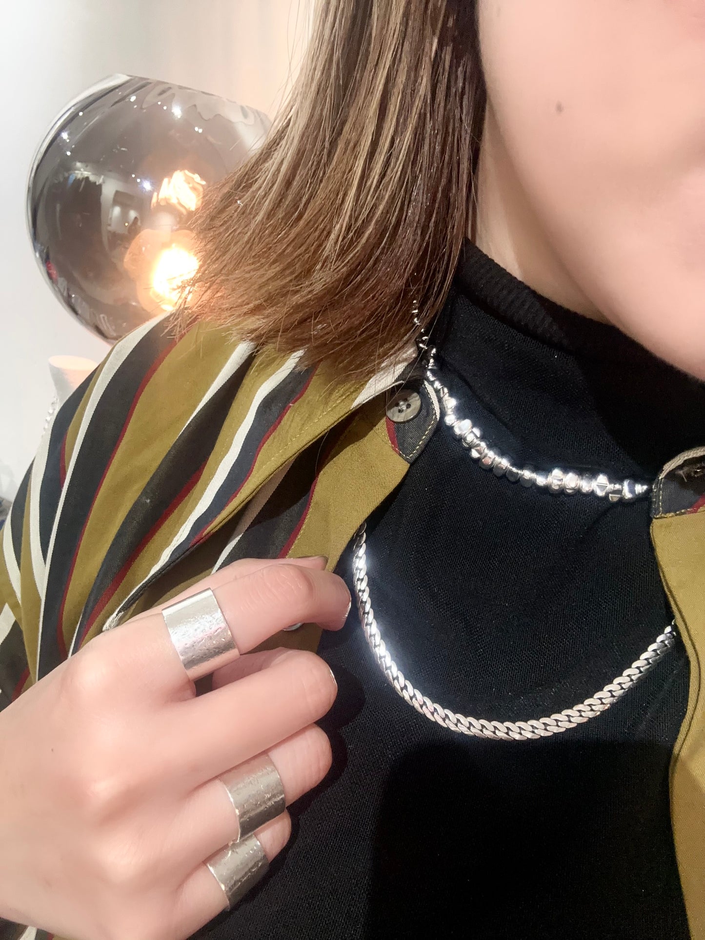 925 BRAID LONG NECKLACE