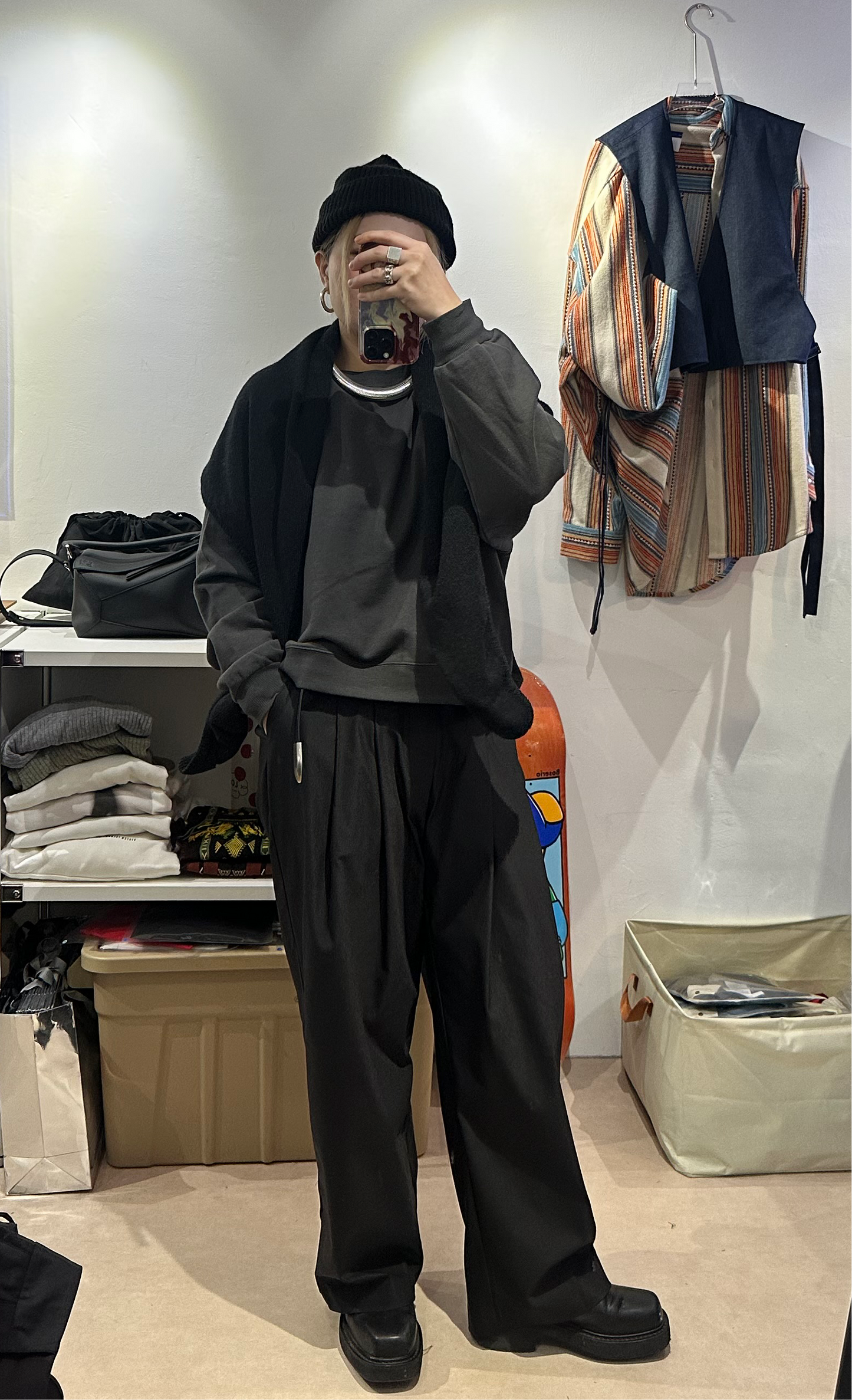 WAIST LENGHT JERSEY SWEATER