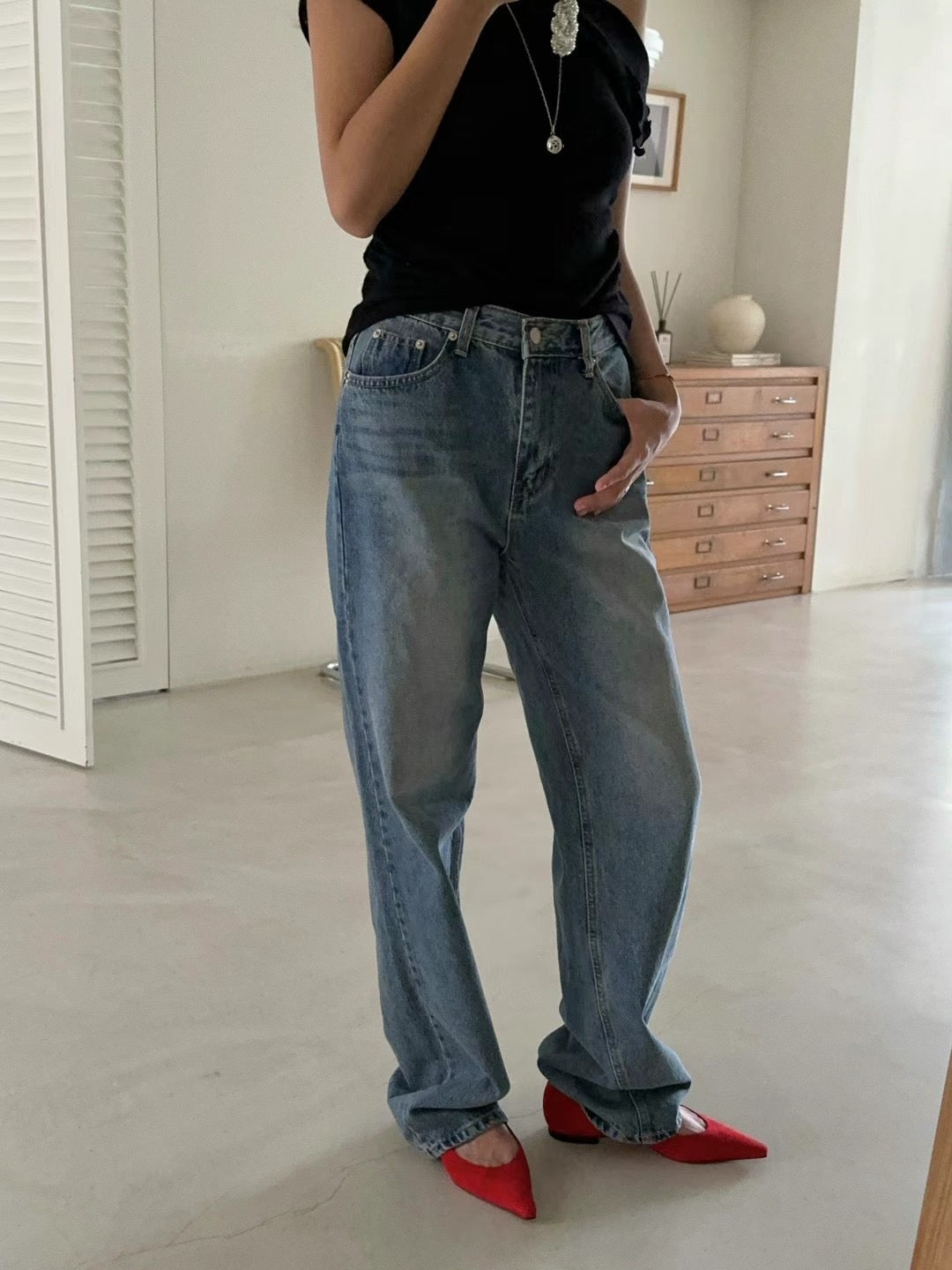 NORMAL STRAIGHT CUT JEANS