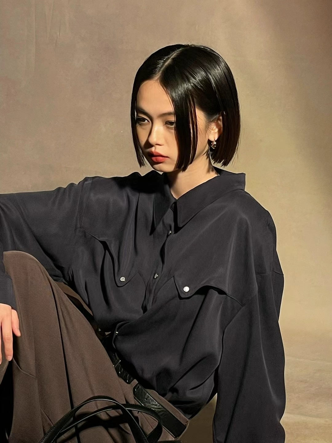 POINT POCKET RAYON SHIRT
