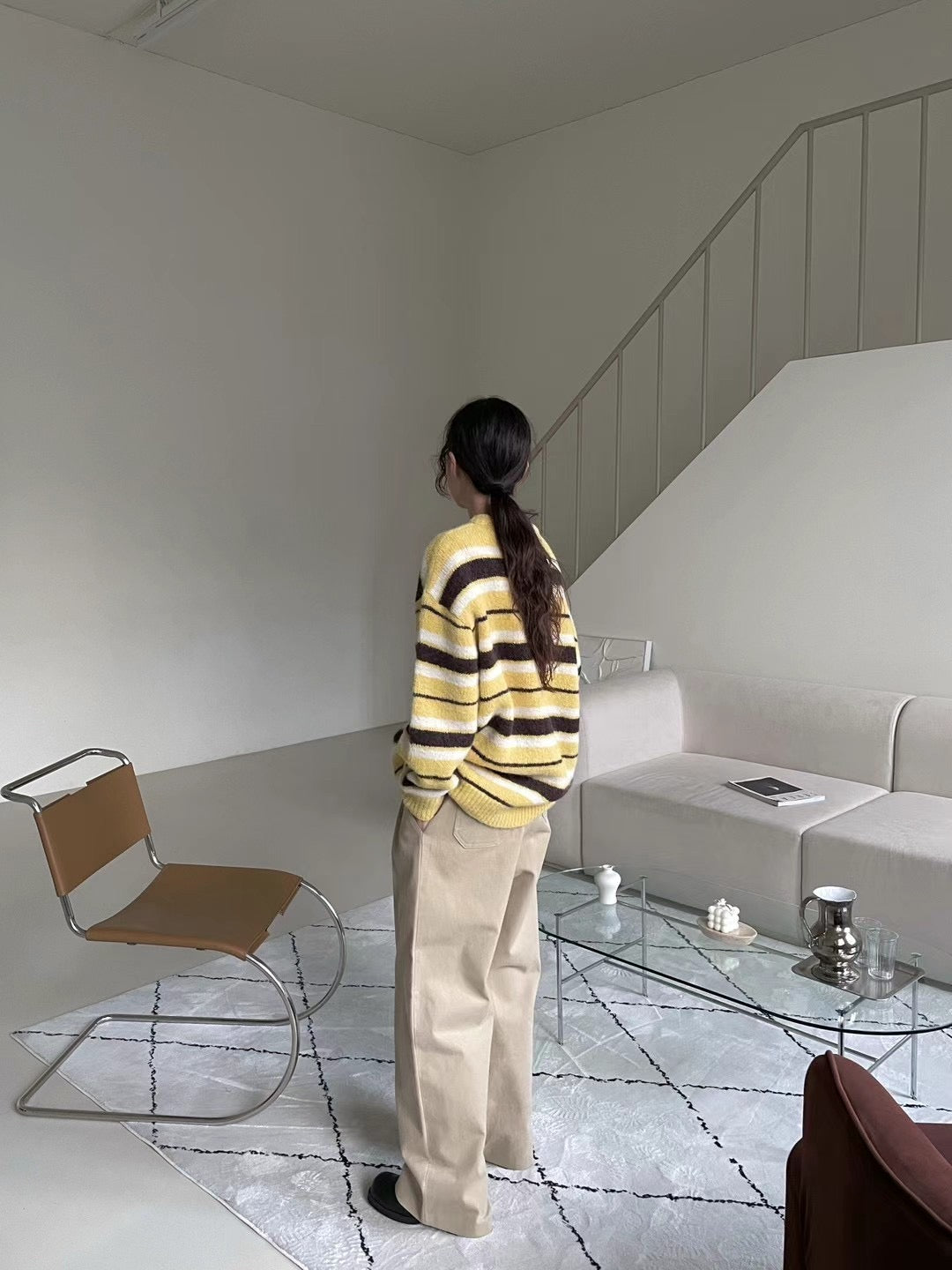 WARM TONE STRIPE KNIT