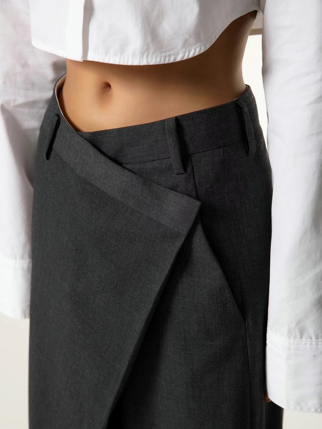 CROSS WRAP TROUSERS