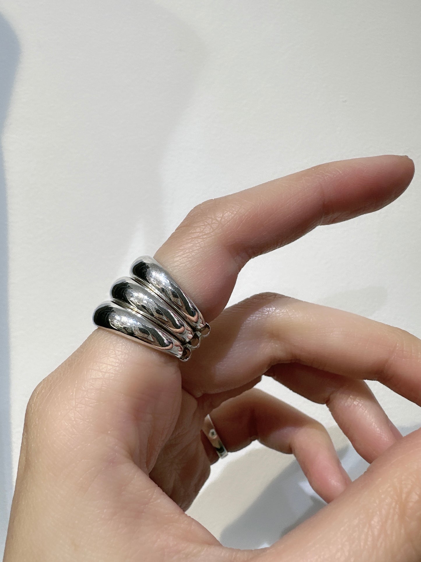 925 HANDMADE 3 ATTACHED RING