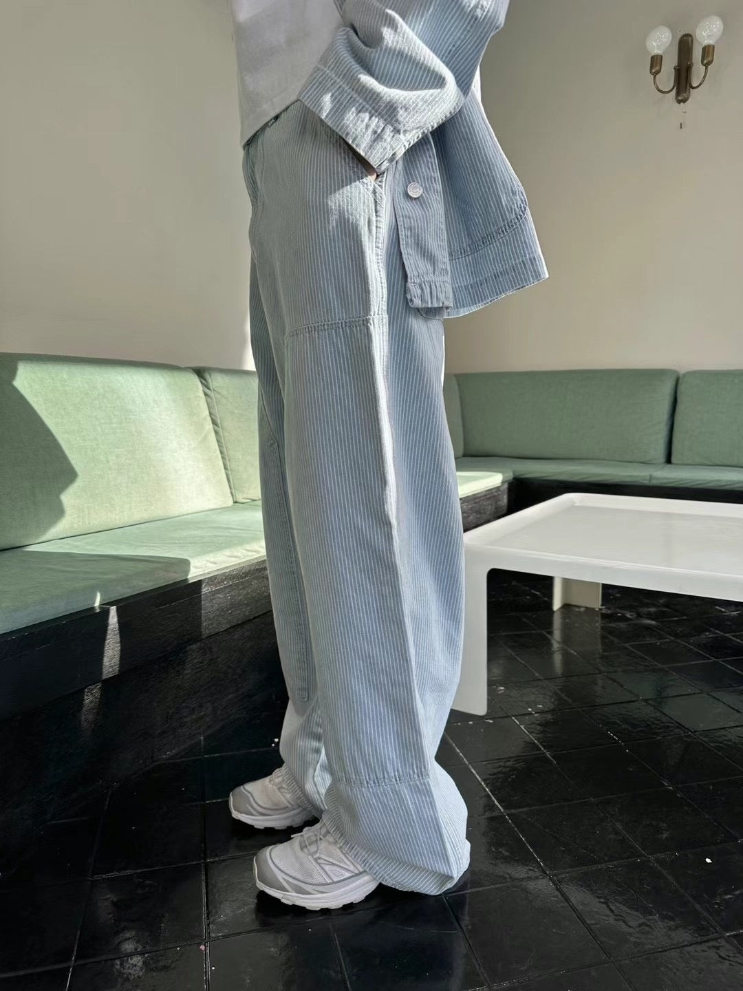 STRIPE WORKER SET- JEANS