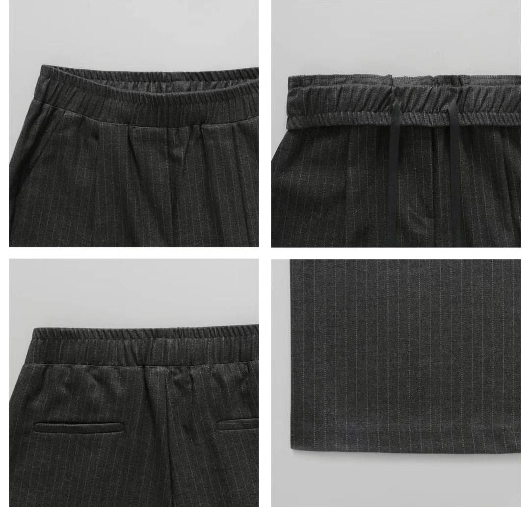 PINSTRIPE CHILL PANTS (TWO LENGTH)
