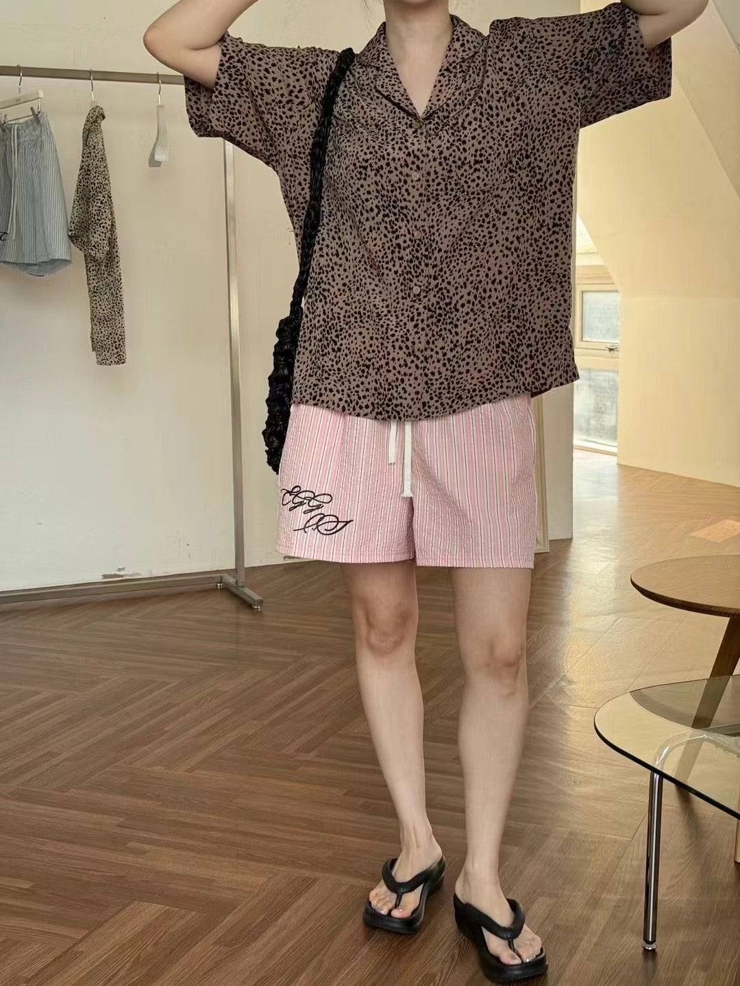 LEOPARD RAYON SHIRT