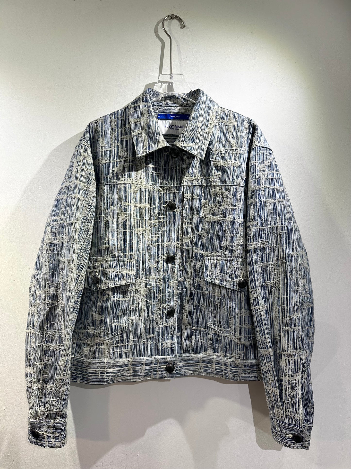 • FUSSY MADE • BAMBOO JACQUARD DENIM JACKET