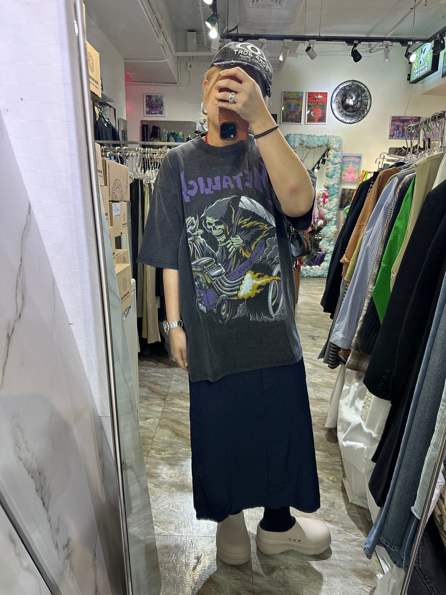 METALLICA DRIVING SKULL TEE
