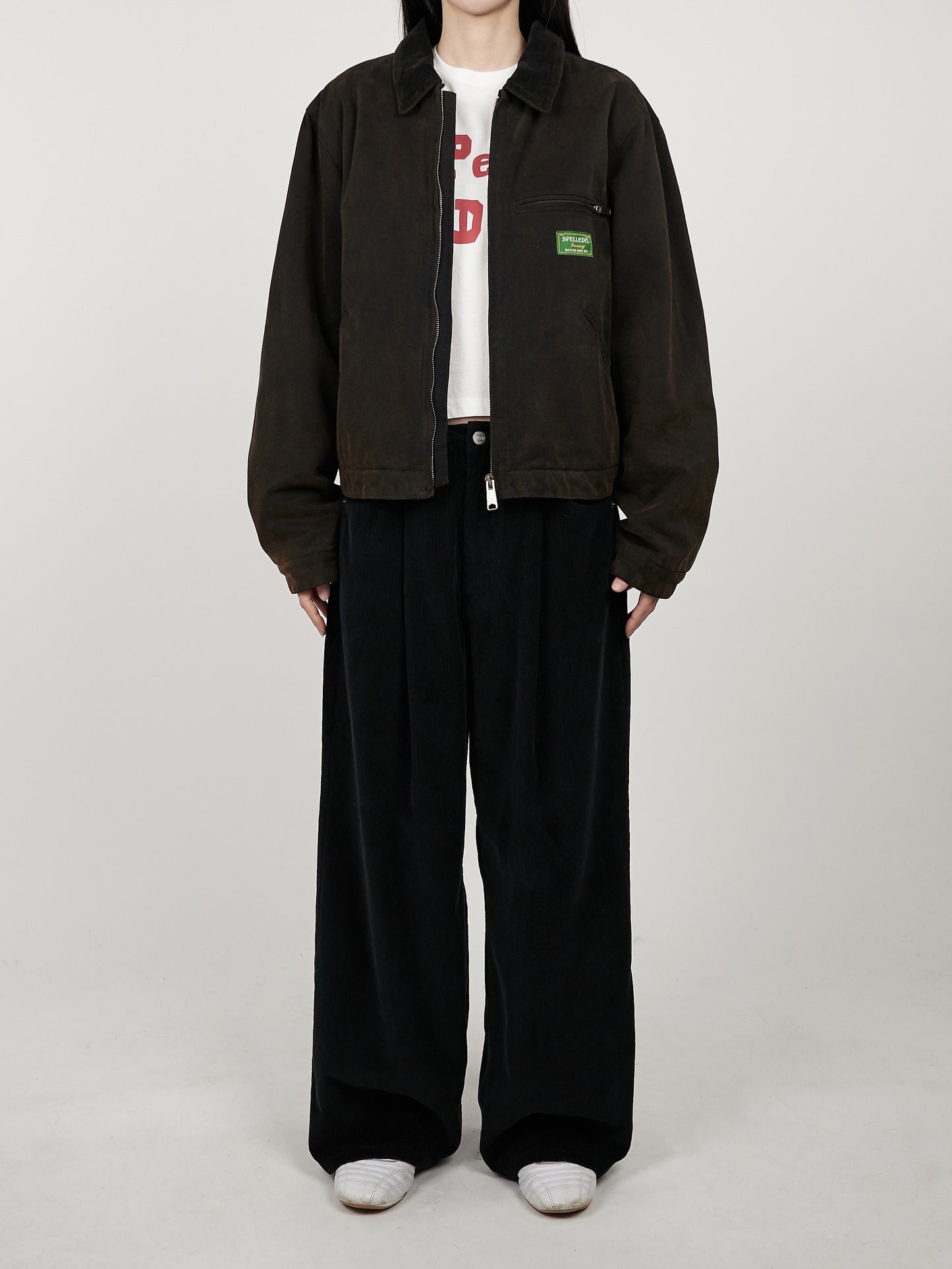WASHED COTTON WORK JACKET