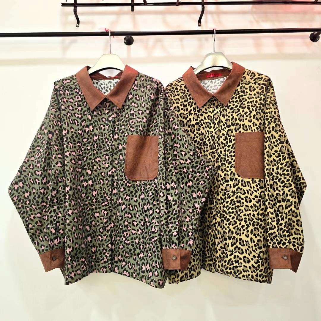 LEOPARD SHIRT JACKET