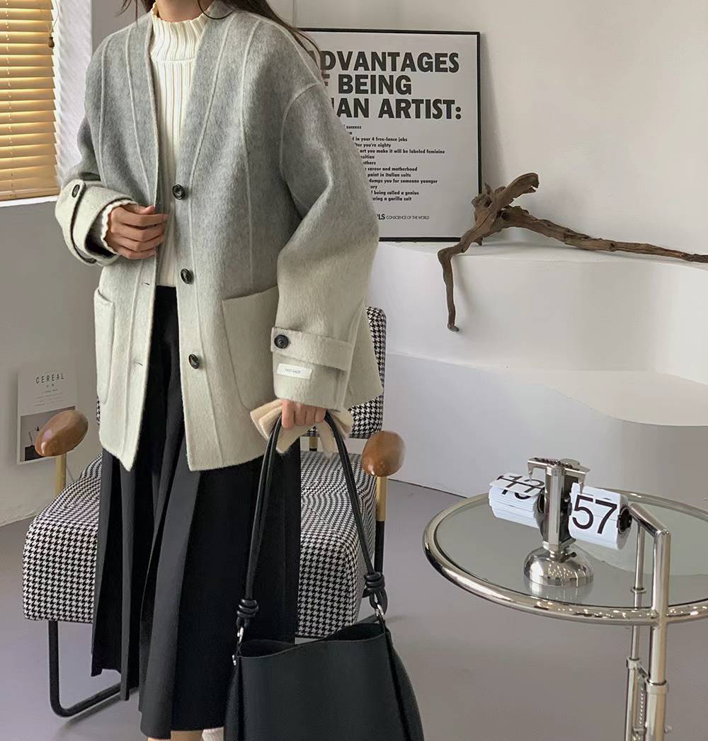 OMBRE FINE WOOL COAT