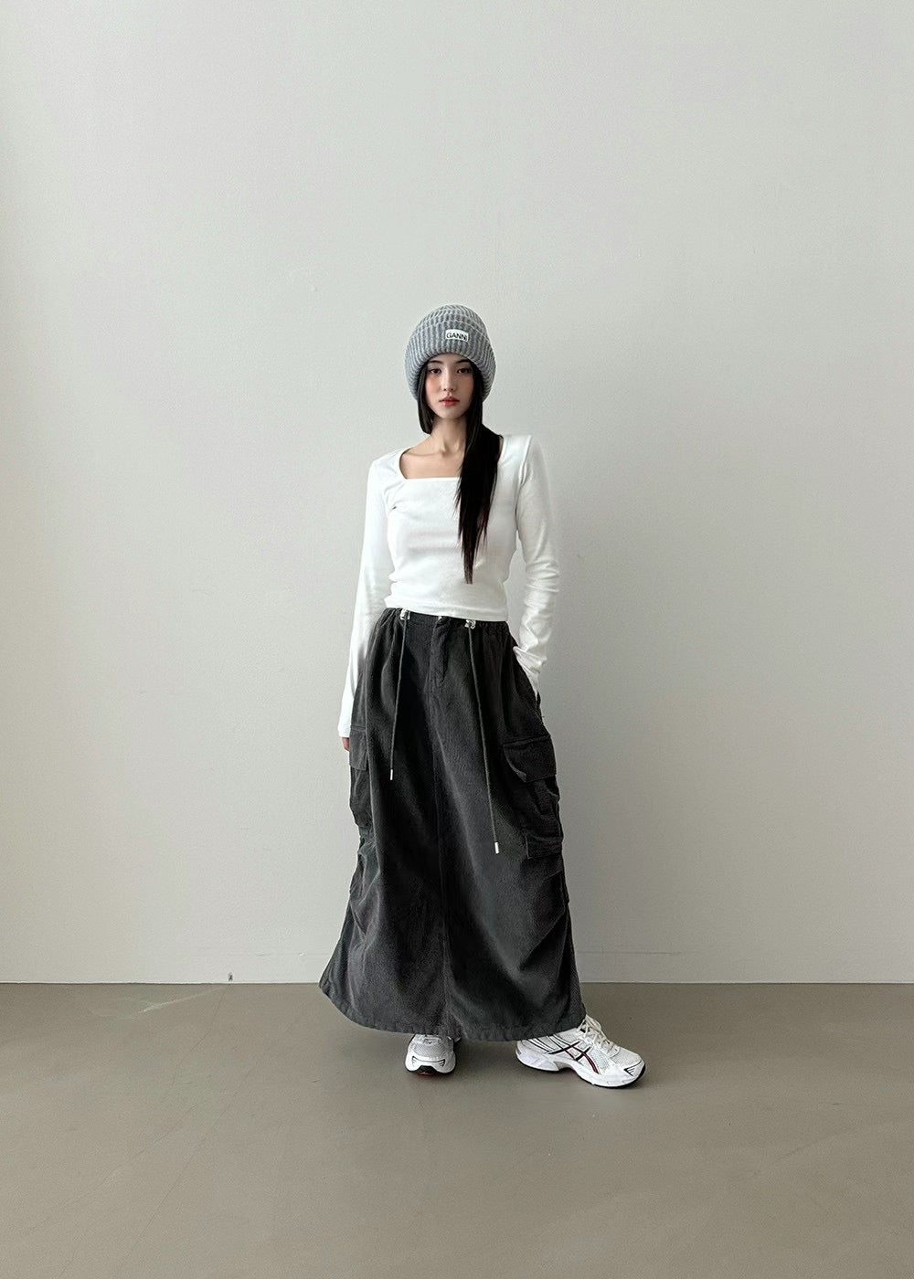 CORDUROY WASHING SKIRT