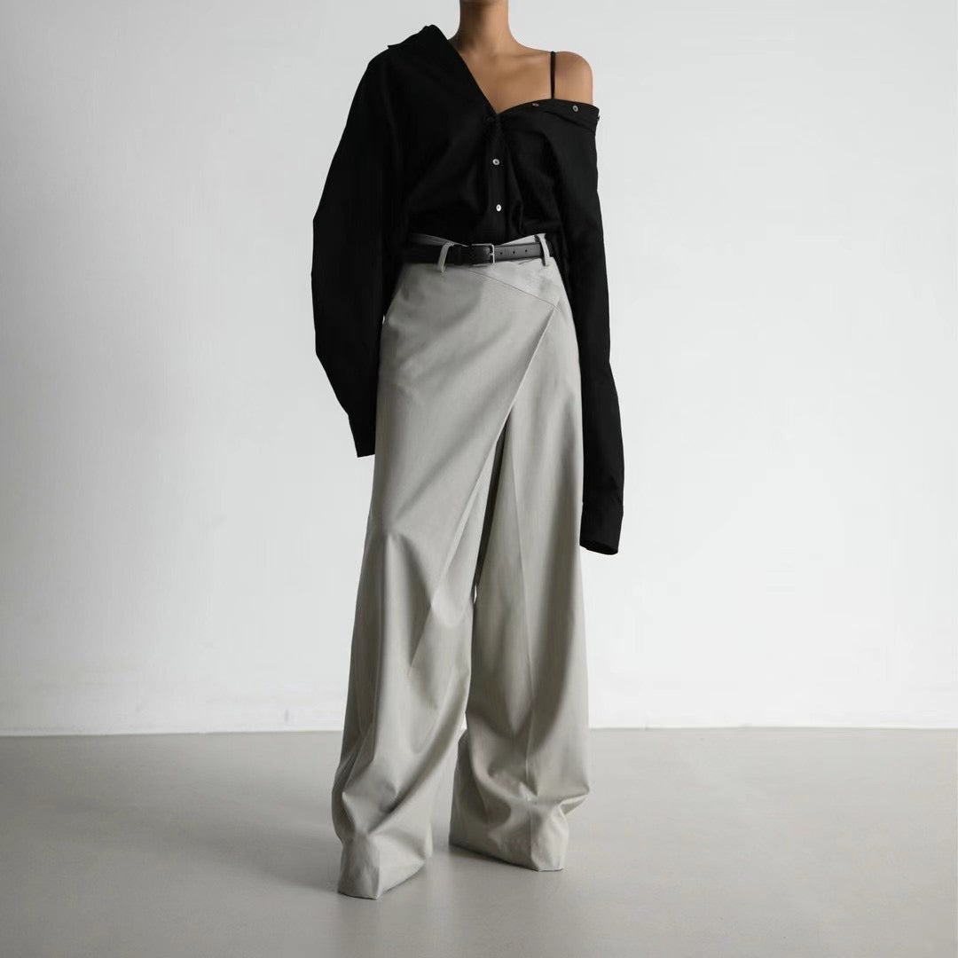 CROSS WRAP TROUSERS